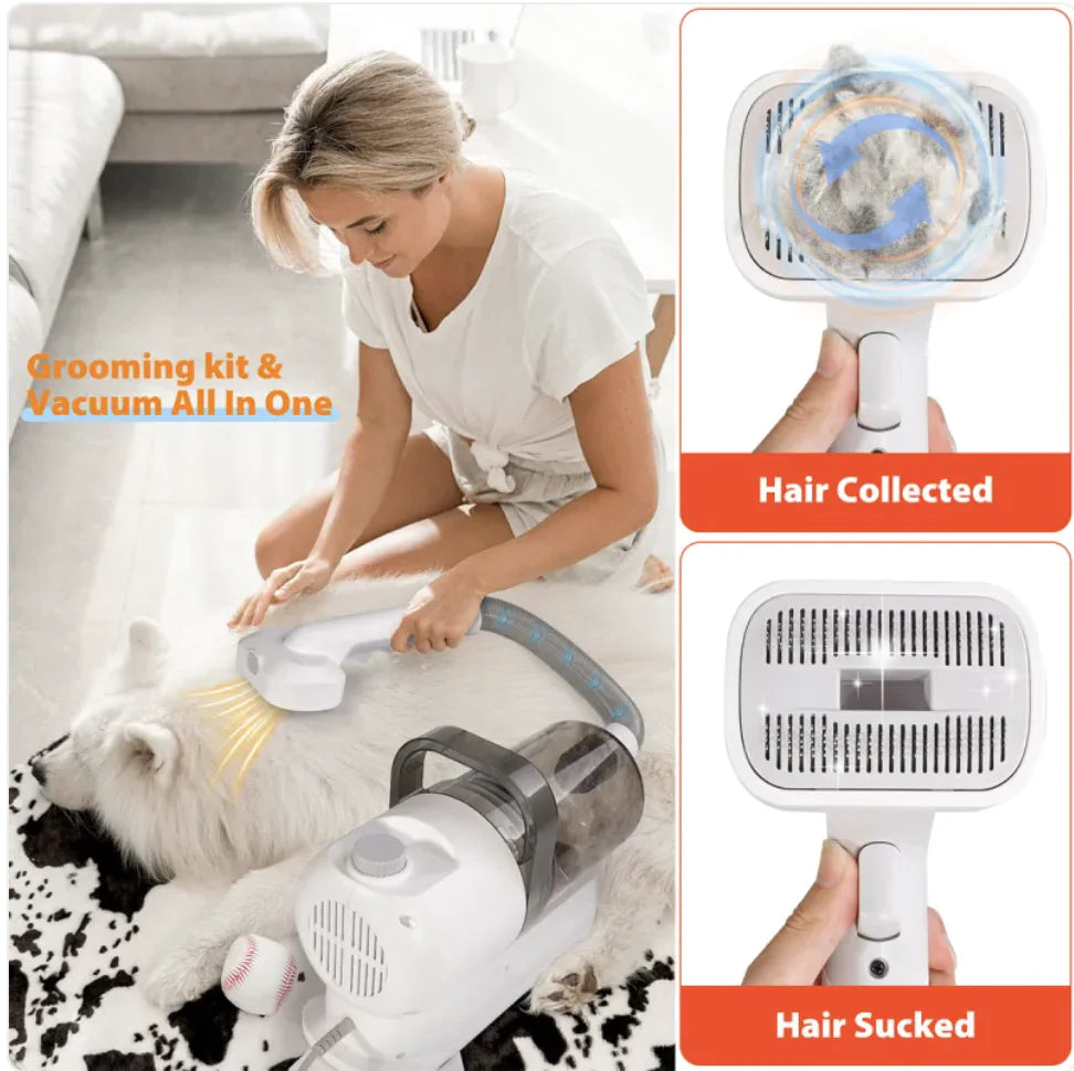 All in One Grooming Vacuum & Scissors