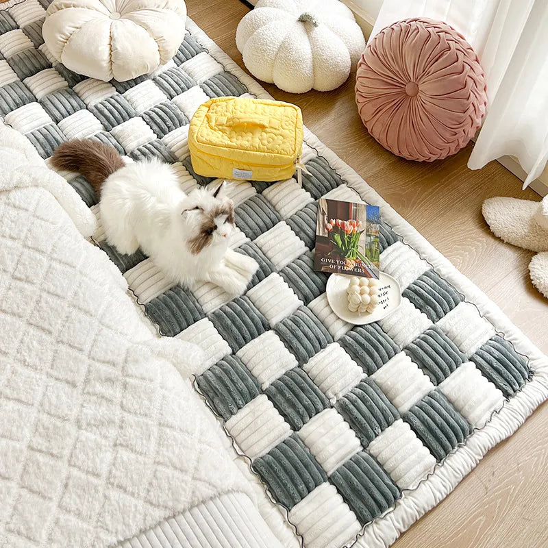 Plush Bedside Non-slip Pet Mat