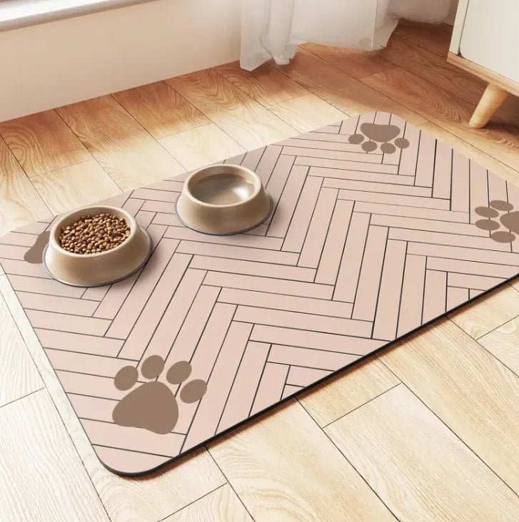 Quick-Dry Pet Feeding Mat