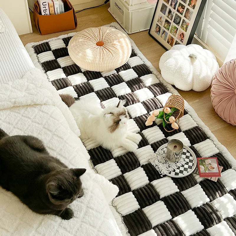 Plush Bedside Non-slip Pet Mat