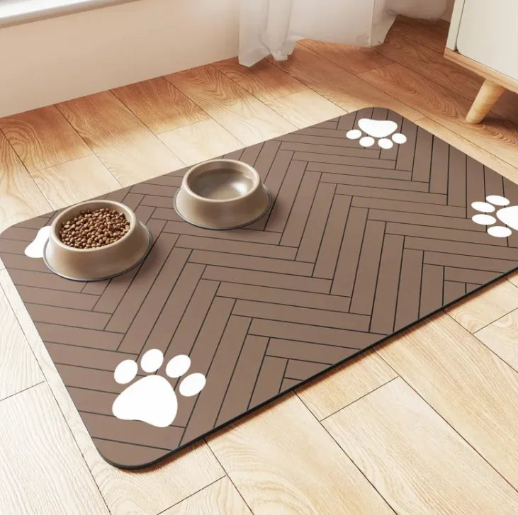 Quick-Dry Pet Feeding Mat