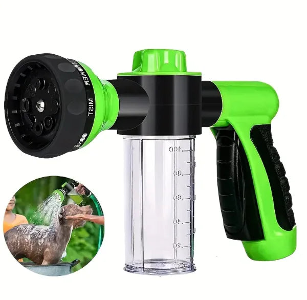 Pet Shampoo Hose Attachment With Refillable Shampoo Cartridge