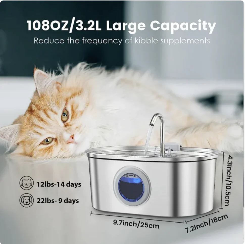 Stainless Steel Pet Water Feeder