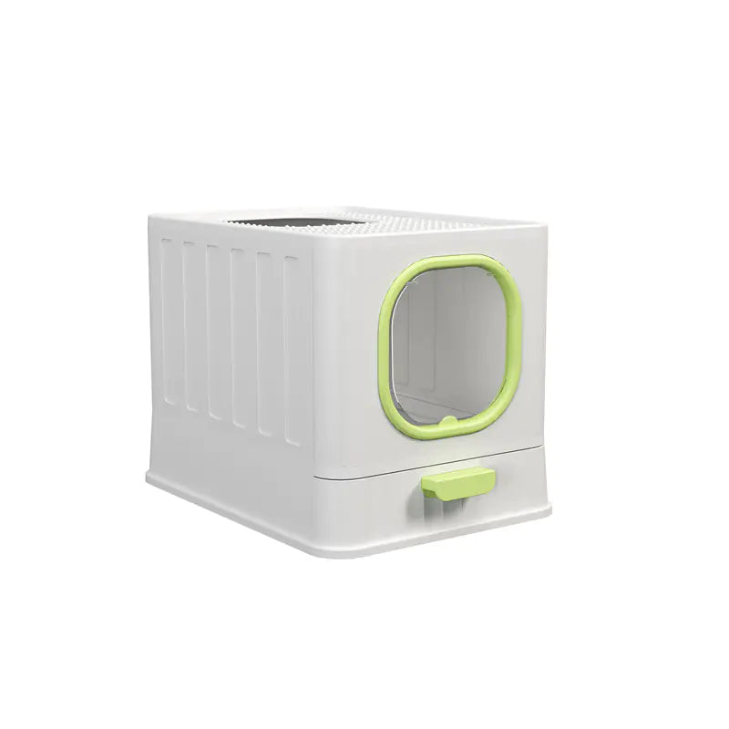 Folding Enclosed Cat Litter Box