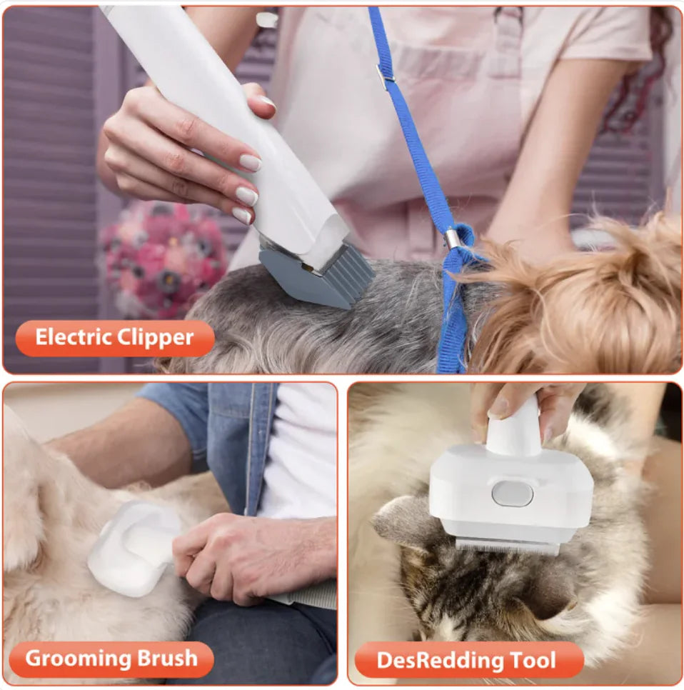 All in One Grooming Vacuum & Scissors